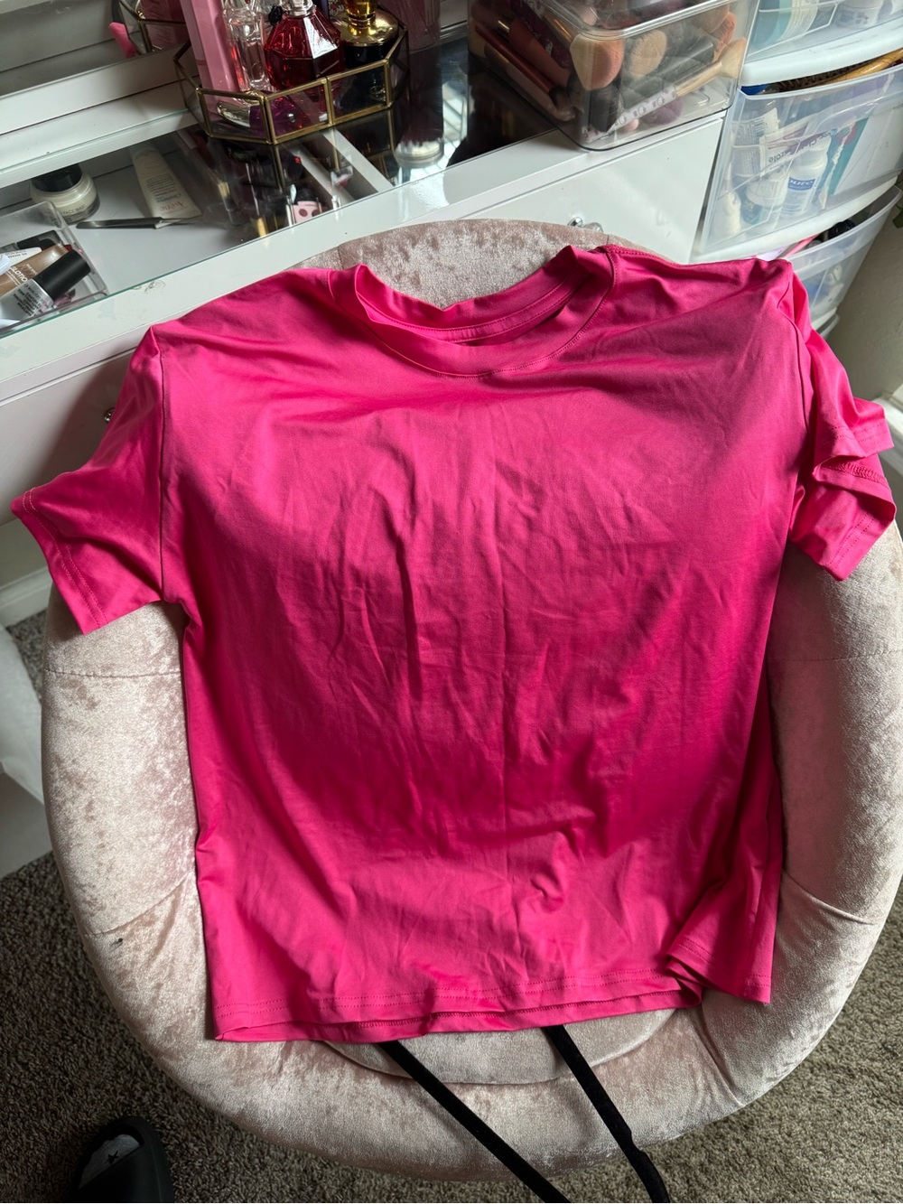 Gym shirt Everyday Crewneck Tee - Vibrant Hot Pink